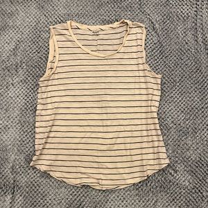French Striped Muscle Tee